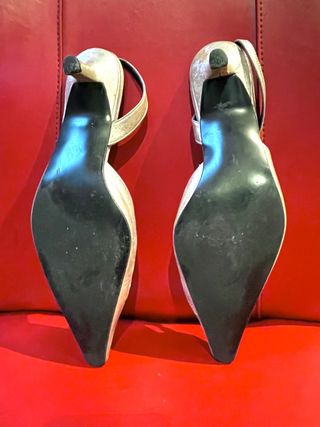 Zapatos PIEL plata Efecto envejecido. Casselli