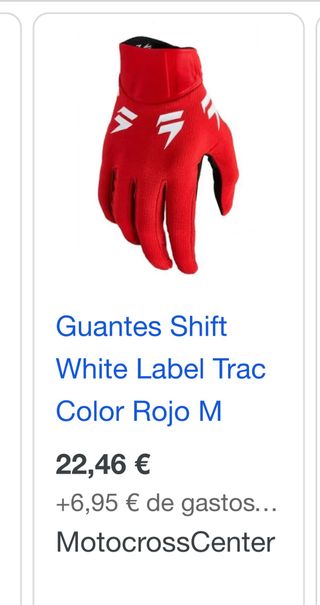 Guantes motocross enduro