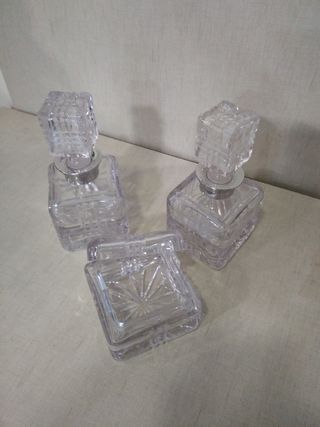 juego tocador cristal