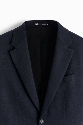 Traje completo ojo de perdiz azul marino