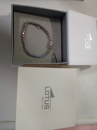 pulsera Lotus silver mide 18 cm