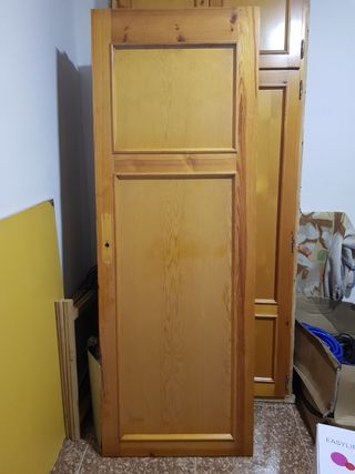 puertas madera maciza