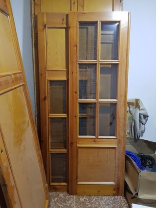 puertas madera maciza