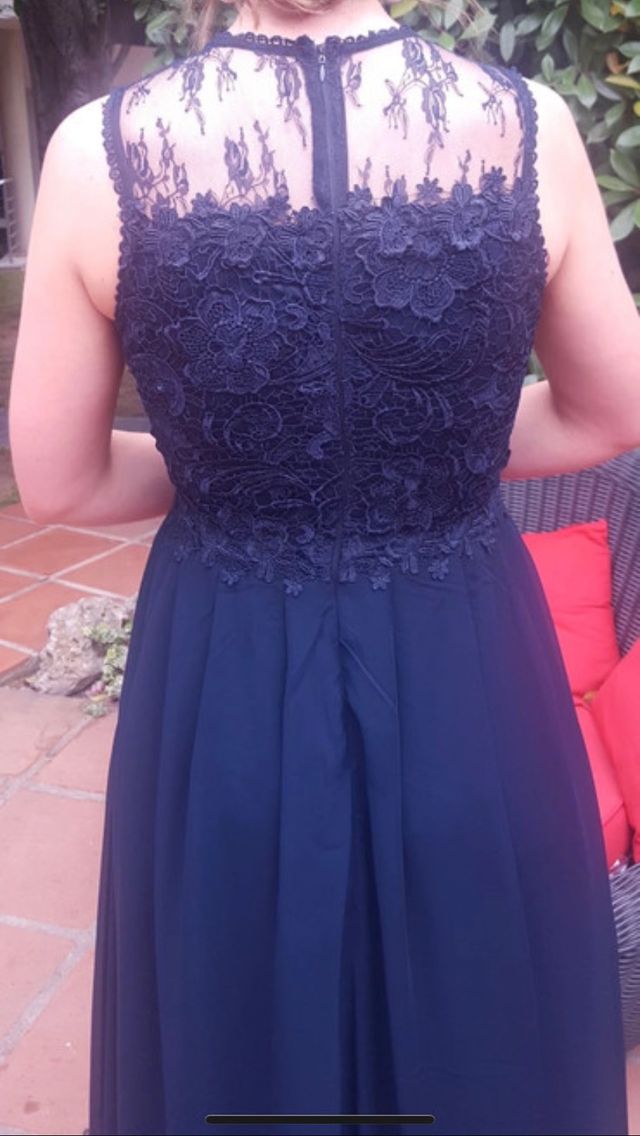 Vestido Largo azul marino