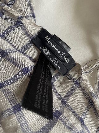 Fular lino y seda Massimo Dutti