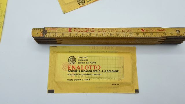 Enalotto 32 schedine ricalco nuove.Sigillate. '80.