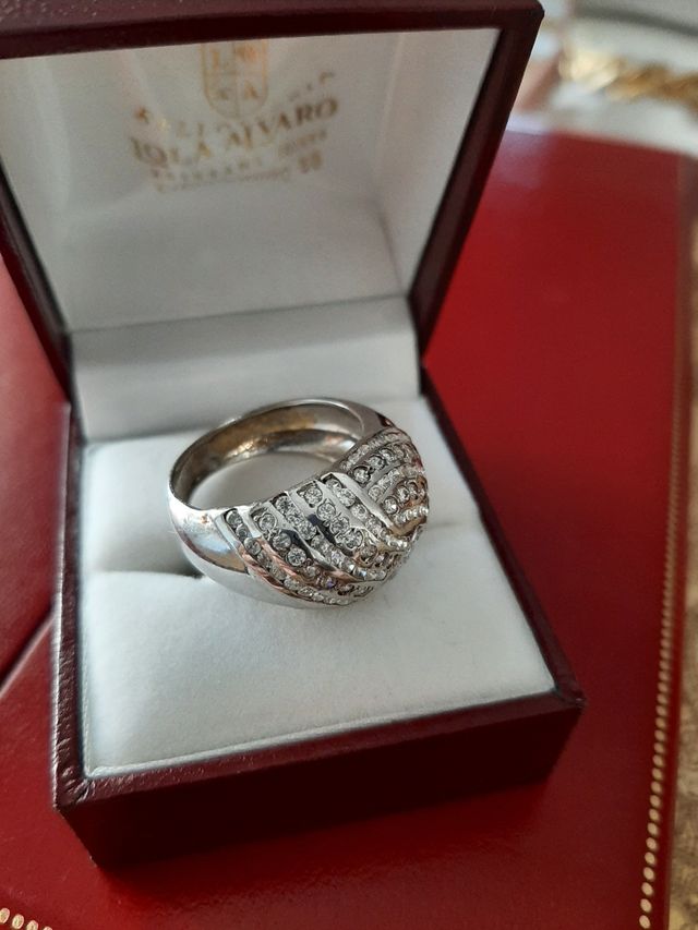 ANILLO ORO BLANCO