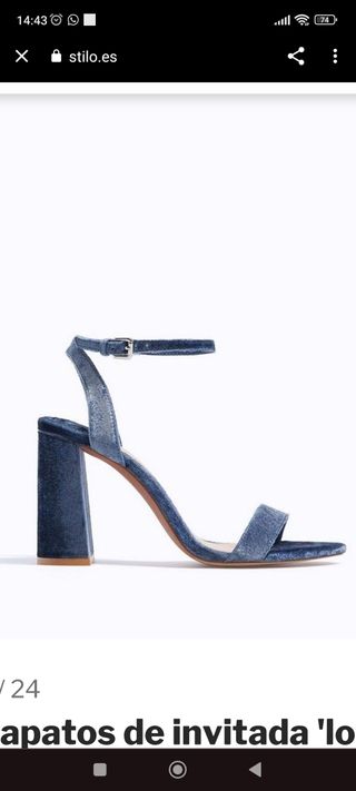 TACONES AZUL STRADIVARIUS 