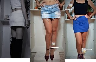 Pack 2 minifaldas talle bajo