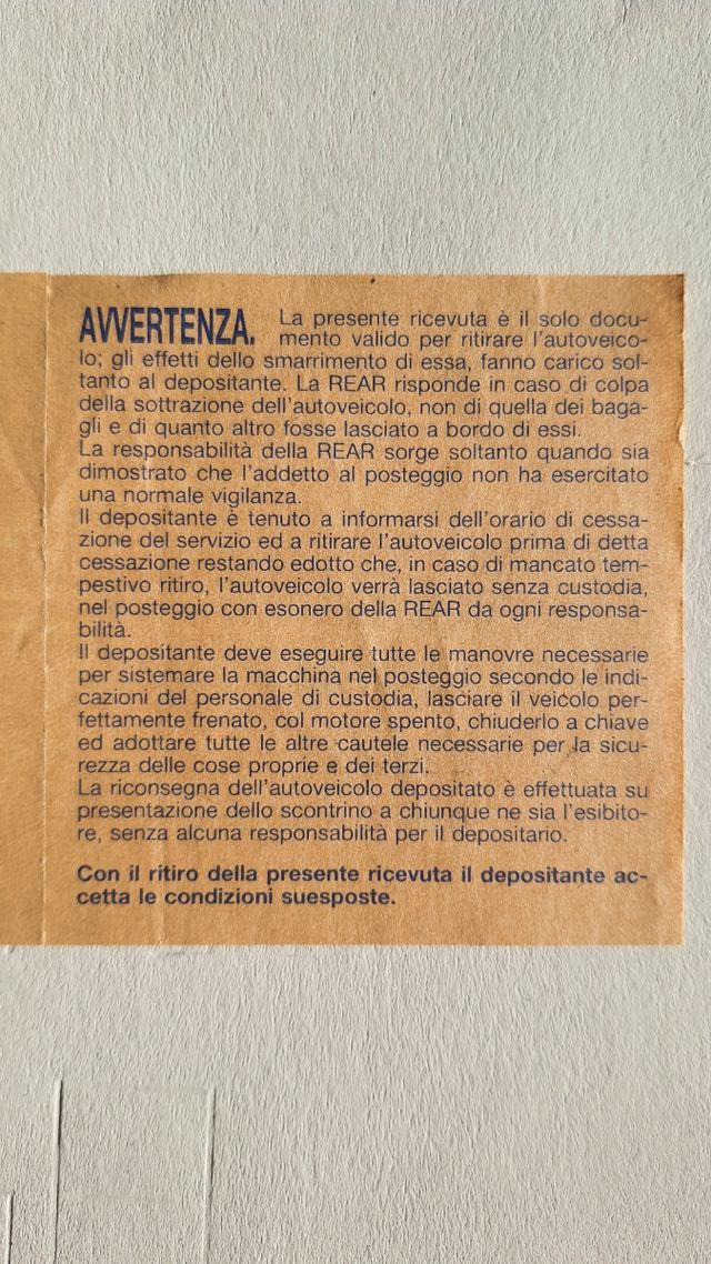 4 biglietti Salone Automobile Torino 88+Parcheggio