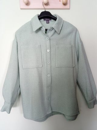 Sobrecamisa verde aqua