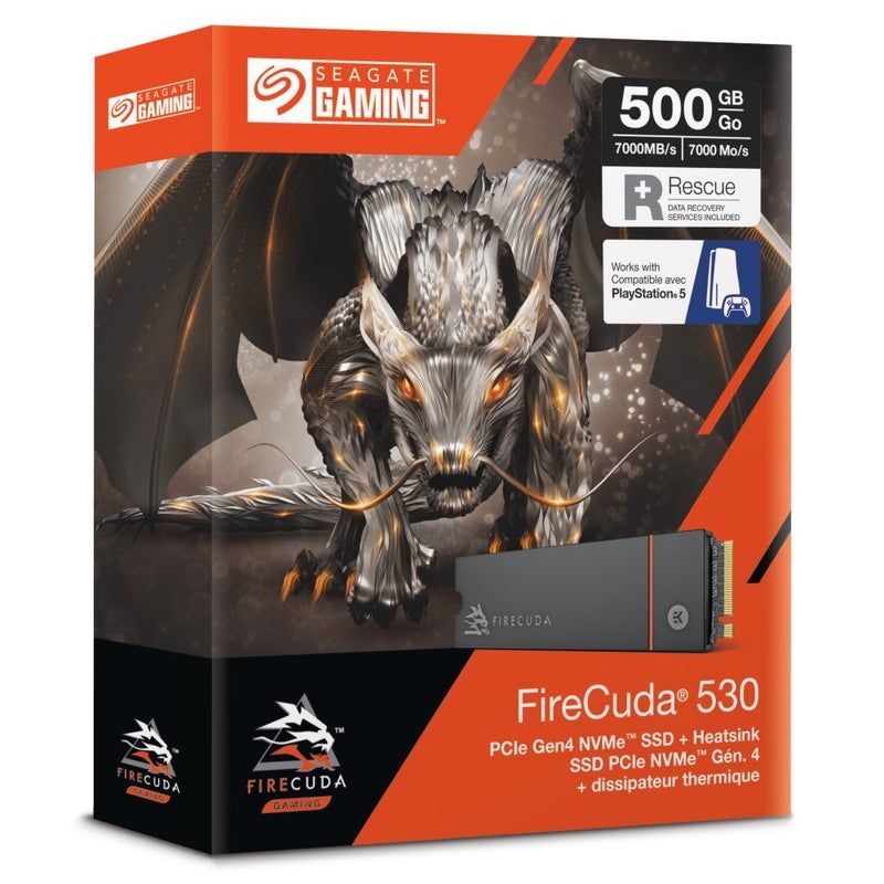 Seagate FireCuda 530 SSD 500GB M.2 NVMe PS5/PC afbeelding 2