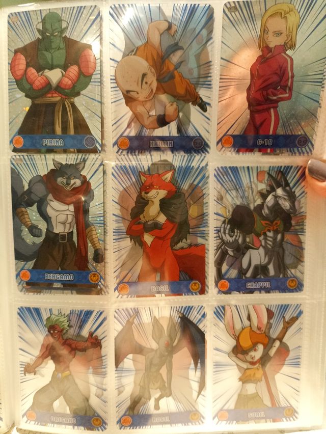 Dragón ball super. Cartas de colección