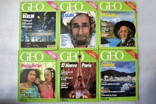 Revistas GEO varios números 1998-2003 y estuches