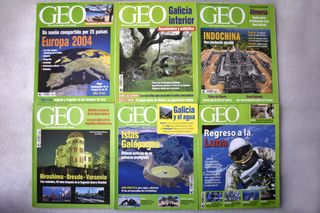 Revistas GEO varios números 1998-2003 y estuches