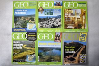 Revistas GEO varios números 1998-2003 y estuches