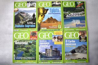 Revistas GEO varios números 1998-2003 y estuches