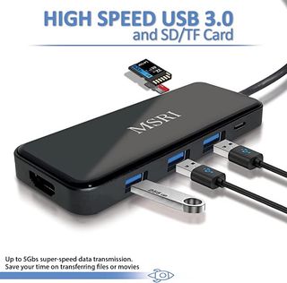 Hub USB C 8 en 1, 2 HDMI 4K SIN ESTRENAR 
