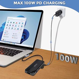 Hub USB C 8 en 1, 2 HDMI 4K SIN ESTRENAR 