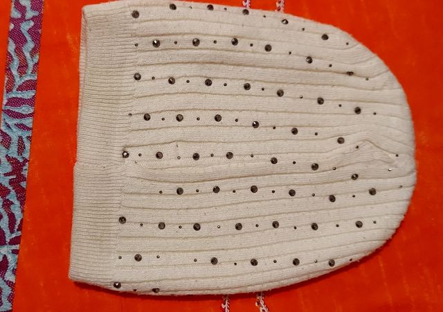 berretto lana con strass
