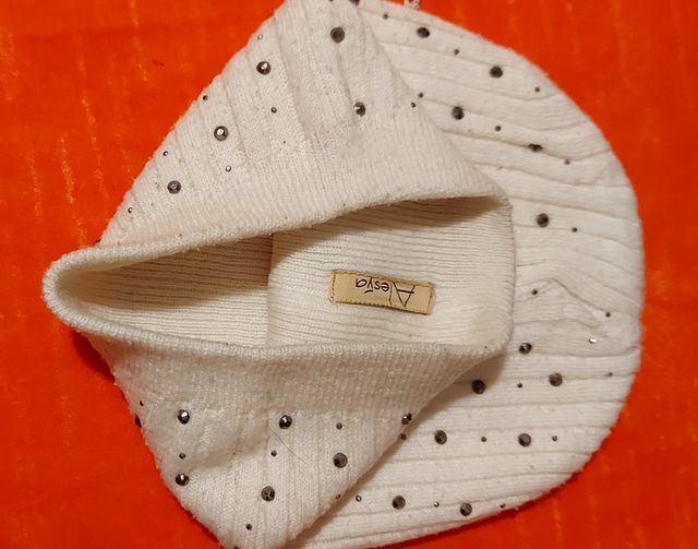 berretto lana con strass