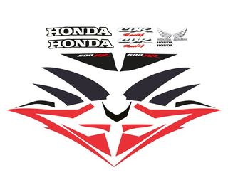 Juego pegatinas Moto HONDA CBR 600RR 2007 ROJA