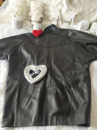 Chaqueta de cuero Vintage año 84. Talla XL