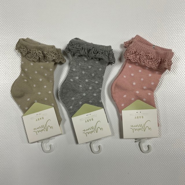 Pack 3 calcetines encaje