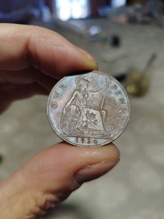 Monedas One Penny antiguas