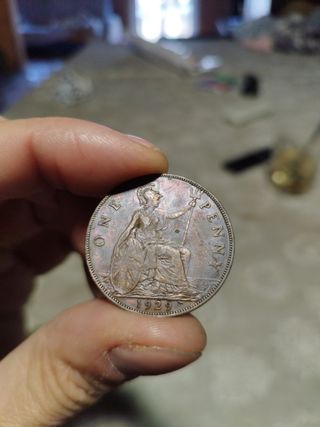 Monedas One Penny antiguas