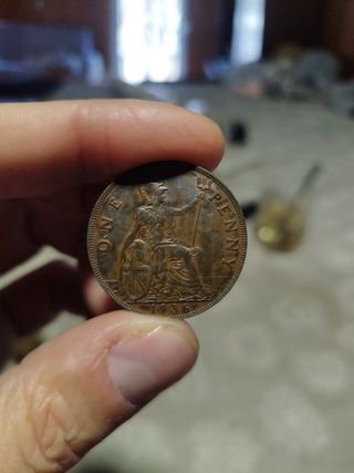 Monedas One Penny antiguas