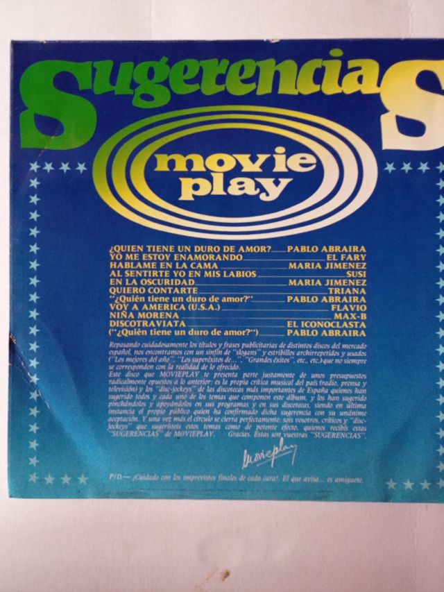 vinilo sugerencias movie play