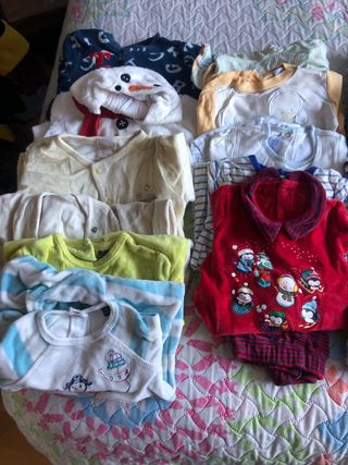 Lote ropa bebé invierno 3 meses a 9 meses