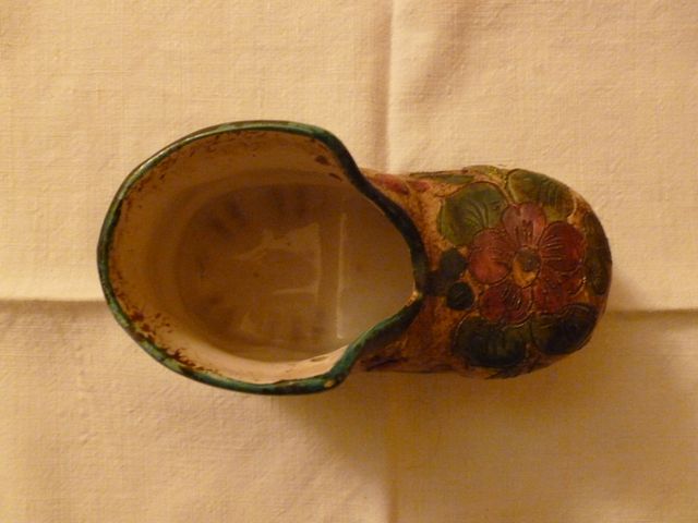 Scarponcino decorativo in ceramica