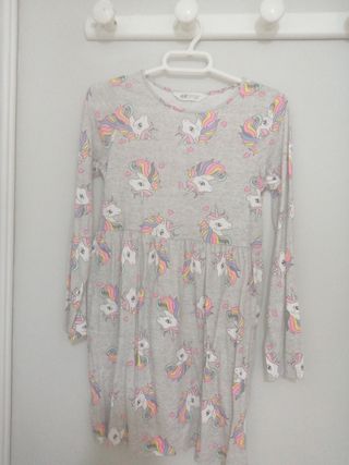 vestido de niña unicornio