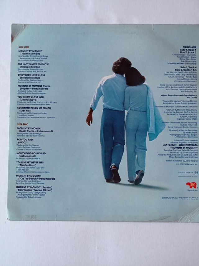 vinilo de la película moment by moment