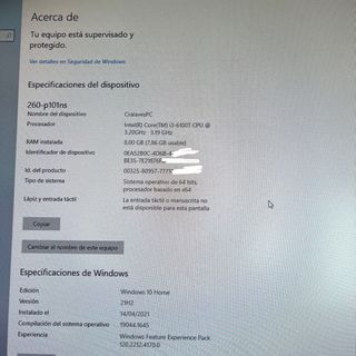 ORDENADOR HP 