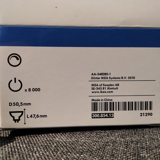 NUOVE 14 lampadine alogene Ikea 2900Kelvin GU5.3