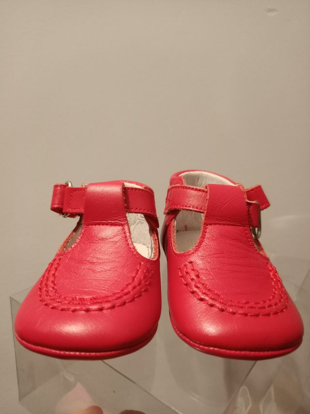 zapato rojo bebe talla 17