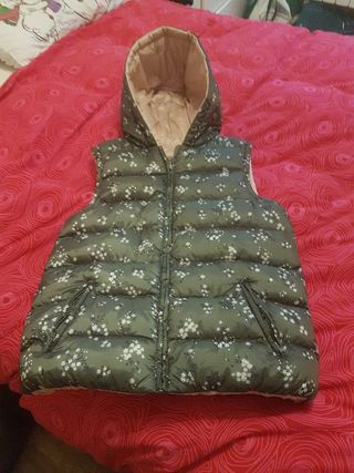 chaleco niña 13-14 años reversible nuevo
