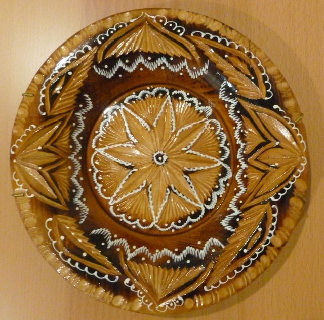 Piatto decorativo in legno
