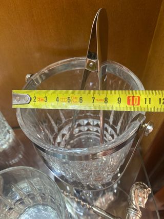 Cubitera / Hielera de Cristal D'Arques con pinzas