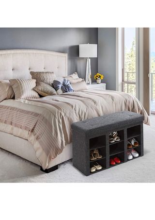 Seville Classics Banco, Madera, Antracita