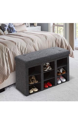 Seville Classics Banco, Madera, Antracita