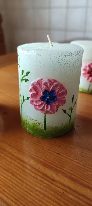 tre candele decorative