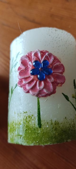 tre candele decorative