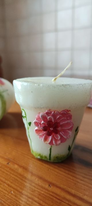 tre candele decorative