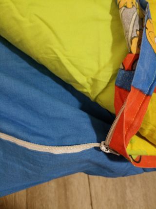 OFERTA EDREDON INFATIL EN SACO CON TRES PIEZAS.
