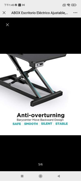 ABOX Escritorio Eléctrico Ajustable, Mesa Escritor