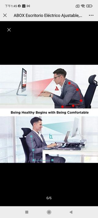 ABOX Escritorio Eléctrico Ajustable, Mesa Escritor